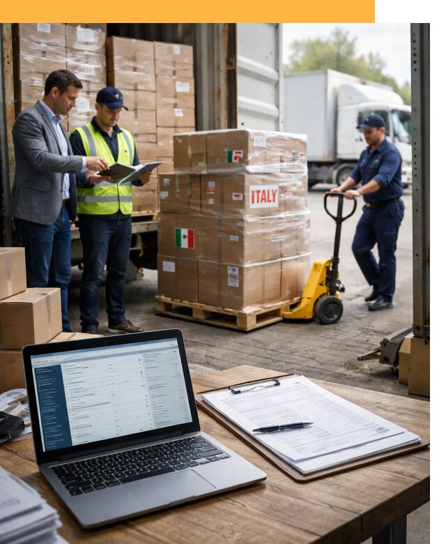 Доставка грузов из Италии: морские и авиаперевозки от 18463