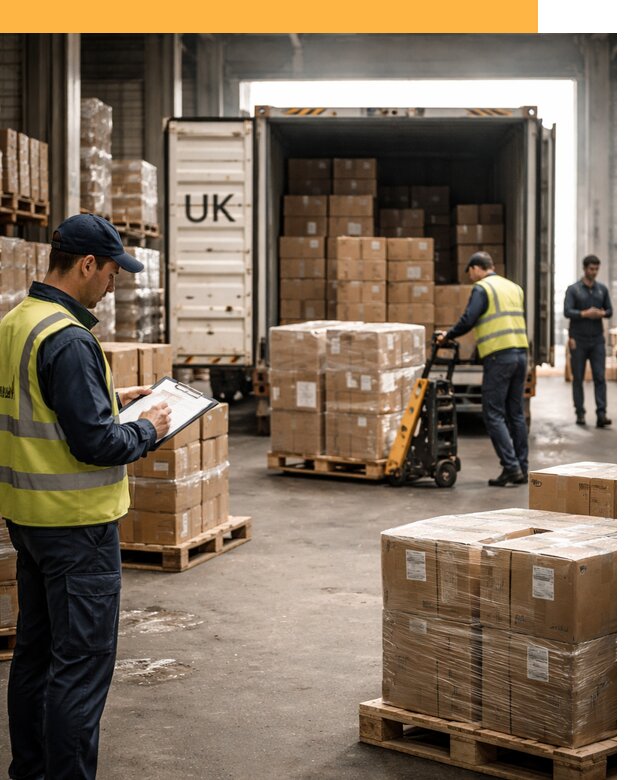 Доставка грузов из Великобритании с таможенным оформлением от 12821