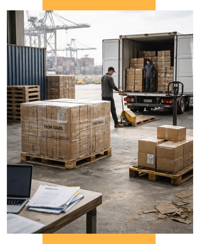 Доставка грузов из Израиля от 15386 р., логистика от СетСервис-Лсь