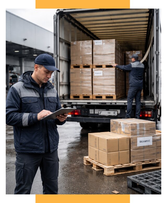 Доставка грузов из Беларуси от 15386 р. логистика СетСервис-Лсь