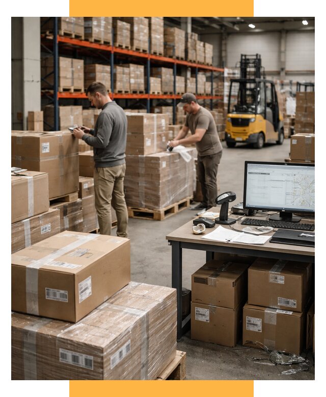 Склад консолидации в Европе от 6667 р., услуги СетСервис-Лсь